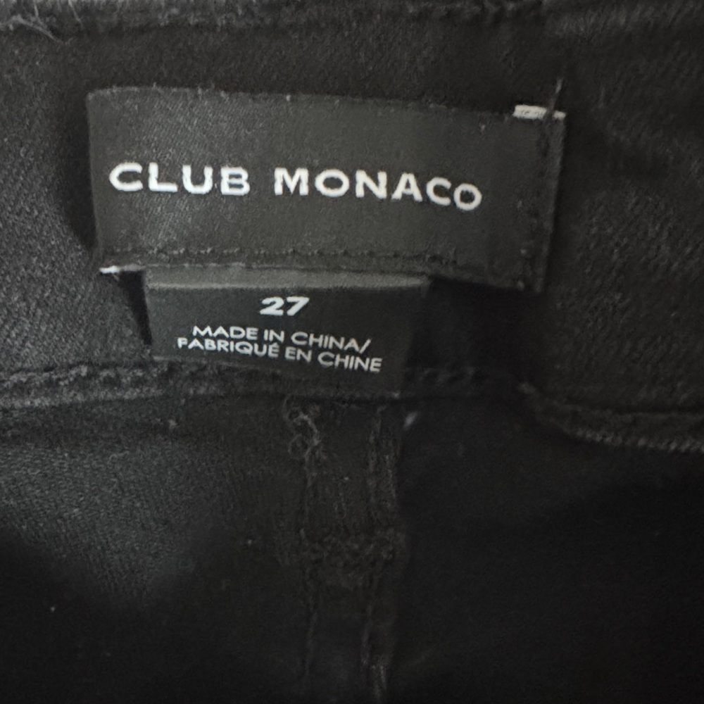 Club Monaco Black Ankle Jeans